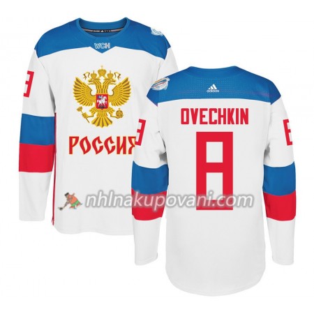 Rusko Dresy Alexander Ovechkin 8 Světový pohár v ledním hokeji 2016 Bílá Premier - Pánské Rusko Dresy Alexander Ovechkin 8 Světový pohár v ledním hokeji 2016 Bílá Premier - Pánské